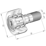 Stud Type Track Roller Track Roller PWKR35-2RS-RR-XL, 35mm OD