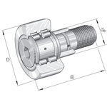 Stud Type Track Roller Track Roller PWKRE62-2RS-XL, 62mm OD