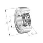 Track Roller Track Roller LR5308-2Z-TVH-XL, 40mm ID, 30mm OD