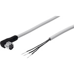 Festo Connecting Cable Pneumatic Sensor, IP65, IP68, IP69K, 10 → 30V dc