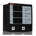 RS PRO LED Digital Panel Multi-Function Meter for Current, Frequency, On Hour, RPM, Run Hour, Voltage, 92mm x 92mm