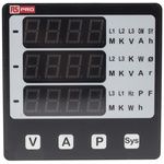 RS PRO LED Digital Panel Multi-Function Meter, 92mm x 92mm