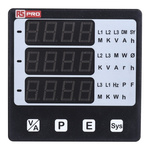 RS PRO LED Digital Panel Multi-Function Meter, 92mm x 92mm