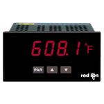 Red Lion PAX LED Digital Panel Multi-Function Meter for Temperature, Voltage, 45mm x 92mm