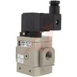 VALVE, PNEUMATIC, SOFT START, 3/8IN. NPT PORT, 24VDC COIL, DIN CONN., IND. LIGHT