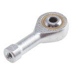 RS PRO M2 x 0.4 Female Galvanized Steel Rod End, 2mm Bore, 20.5mm Long, Metric Thread Standard, Female Connection Gender