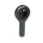 Fluro M30 x 1.5 Male Galvanized Steel Rod End, 30mm Bore, 145mm Long, Metric Thread Standard, Male Connection Gender