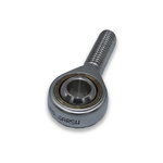 Fluro M6 x 1 Male Stainless Steel Rod End, 6mm Bore, 46mm Long, Metric Thread Standard, Male Connection Gender