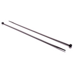 RS PRO Cable Tie, 300mm x 4.8 mm, Black Nylon, Pk-100