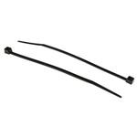 RS PRO Cable Tie, 100mm x 2.5 mm, Black Nylon, Pk-1000