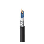 Belden Screened 4 Core Microphone Cable, 0.08 mm² CSA, 2.92mm od, 152m, Black