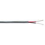Belden 2 Core Line level Low Voltage signal Cable, 0.5 mm² CSA, 4.57mm od, 152m, Chrome