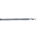 Belden 2 Core Line level Low Voltage signal Cable, 0.95 mm² CSA, 7.95mm od, 152m, Chrome