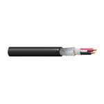 Belden Screened 2 Core Microphone Cable, 0.25 mm² CSA, 5.33mm od, 152m, Black