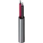 Belden Unscreened 2 Core Speaker Cable, 0.5 mm² CSA, 4.57mm od, 305m, Chrome