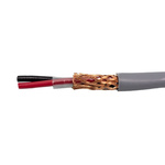 Alpha Wire Screened 2 Core Microphone Cable, 0.29 mm² CSA, 6.53mm od