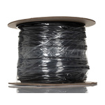RS PRO Screened 3 Core Microphone Cable, 0.22 mm² CSA, 4mm od, 100m, Black