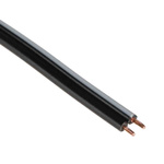 RS PRO 2 Core Speaker Cable, 0.34 mm² CSA, 1.8mm od, 100m, Black