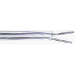 RS PRO 2 Core Speaker Cable, 0.4 mm² CSA, 2mm od, 100m, Transparent