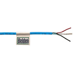 Belden Screened 2 Core Line level Low Voltage signal Cable, 0.33 mm² CSA, 3.61mm od, 304m, Blue