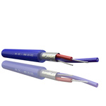 RS PRO Screened 2 Core, 0.25 mm² CSA, 3.5mm od, 100m, Blue