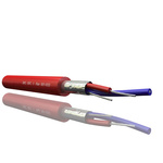 RS PRO Screened 2 Core, 0.25 mm² CSA, 3.5mm od, 100m, Red