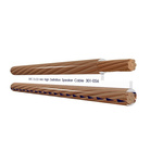 RS PRO 7 Core, 2.5 mm² CSA, 12 X 4mm od, 100m, Brown
