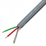 Van Damme Screened 2 Core, 0.22 mm² CSA, 4.85mm od, 100m, Grey