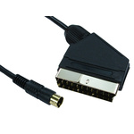 RS PRO Audio Cable, 1.5m, Black