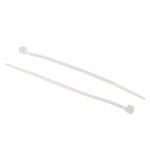 RS PRO Cable Tie, 100mm x 2.5 mm, Natural Nylon, Pk-500
