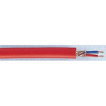 Quadrant Connectors Screened 2 Core Microphone Cable, 0.22 mm² CSA, 6mm od, 25m, Black