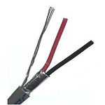 Belden Screened 2 Core Line level Low Voltage signal Cable, 0.33 mm2 CSA, 3mm od, 304m, Black