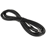 RS PRO Male 3.5mm Stereo Jack to Female 3.5mm Stereo Jack Aux Cable, Black, 5m