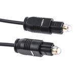 RS PRO Male TOSlink to Male TOSlink Optical Audio Cable, 1.5m