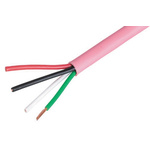 Cable Power 4 Core, 1.5 mm² CSA, 300m, Pink