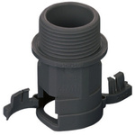 PMA M16 Straight Cable Conduit Fitting, Black 16mm nominal size