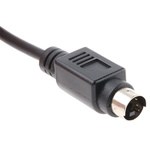 RS PRO Male 4 Pin mini-DIN to Unterminated Black DIN Cable 2m