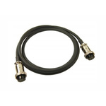 RS PRO Female 8 Pin DIN to Female 8 Pin DIN Black DIN Cable 2m