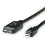 Roline Male Mini DisplayPort to Male HDMI, PVC Cable, 3m