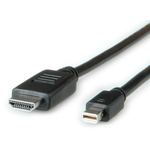 Roline Male Mini DisplayPort to Male HDMI, PVC Cable, 4.5m