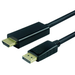 Roline Male DisplayPort to Male HDMI, PVC Cable, 3m