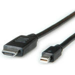Roline Male Mini DisplayPort to Male HDMI, PVC Cable, 1m