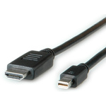 Roline Male Mini DisplayPort to Male HDMI, PVC Cable, 3m