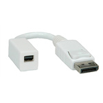 Roline Male DisplayPort to Female Mini DisplayPort, PVC Cable, 150mm