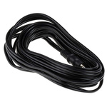 RS PRO Male 3.5mm Stereo Jack to Female 3.5mm Stereo Jack Aux Cable, Black, 3m