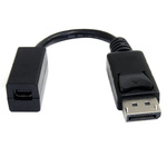 StarTech.com Male DisplayPort to Female Mini DisplayPort, PVC  Cable, 4K @ 60 Hz, 150mm