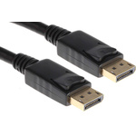 RS PRO Male DisplayPort to Male DisplayPort, PVC Cable, 1080p, 5m