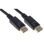 RS PRO Male DisplayPort to Male DisplayPort, PVC Cable, 4K, 10m