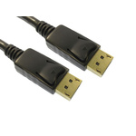 RS PRO Male DisplayPort to Male DisplayPort, PVC Cable, 4K, 500mm