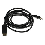 RS PRO Male DisplayPort to Male HDMI, PVC Cable, 1080p, 3m